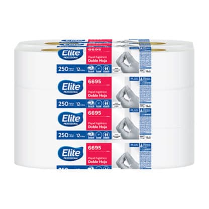 Papel Higiénico Elite® Bobina Junior Plus H/D 250 Mts