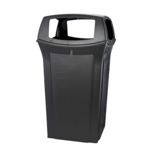 Ranger® 65 Gal Container with 4 Openings Black