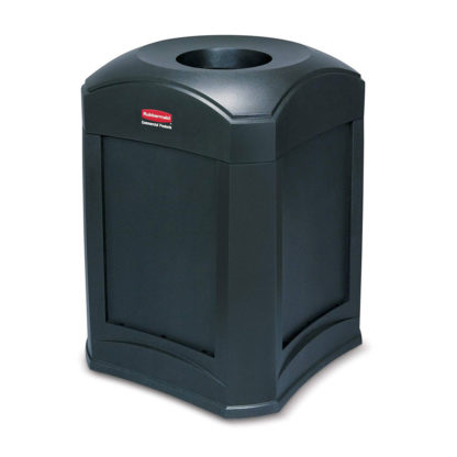 Waste Receptacle (Standard Funnel Top) 35 Gal. Black