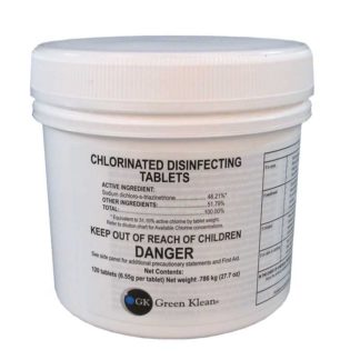 Tabletas desinfectantes cloradas